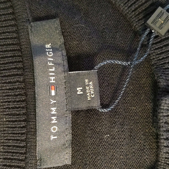 NWT Tommy Hilfiger Cotton Shrug Cardigan Sky Captain Navy Size M - Picture 4 of 9